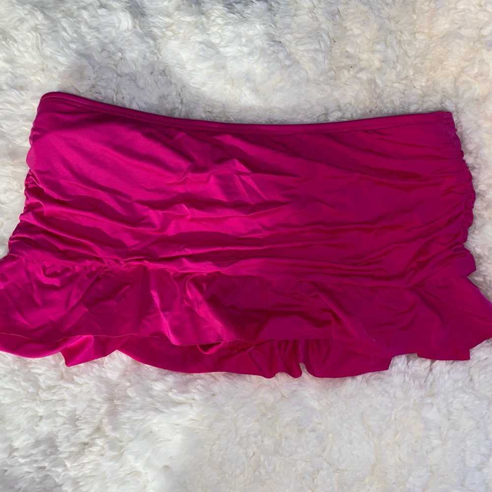 Hot pink swim skirt